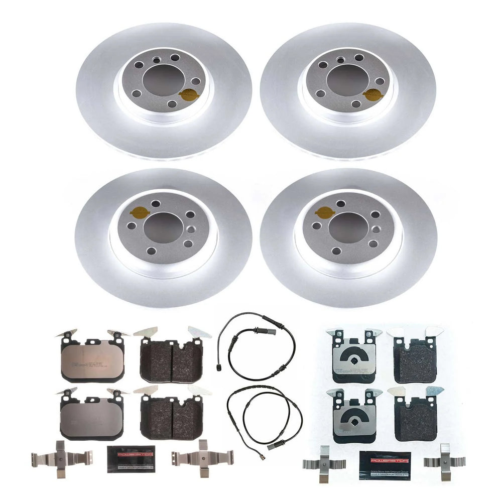 Power Stop 16-18 BMW 320i xDrive Front & Rear Euro-Stop Brake Kit