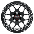 Weld Solana Beadlock 15x10 / 5x115 BP / ET0 / 5.5in BS / 78.1 Dia - Gloss Black MIL DIA Wheel