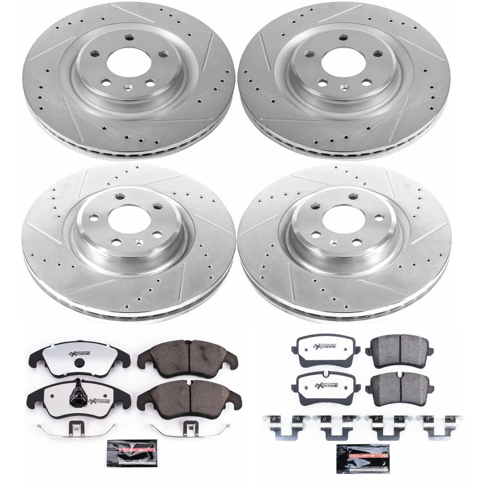 Power Stop 2012 Audi A7 Quattro Front & Rear Z26 Street Warrior Brake Kit