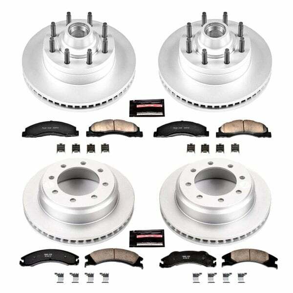 Power Stop 17-18 Ford E-450 Super Duty Front and Rear Z17 Coated Brake Kit