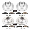 Power Stop 17-18 Ford E-450 Super Duty Front and Rear Z17 Coated Brake Kit