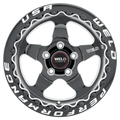 Weld S904 15x10 Ventura Beadlock 5x114.3 ET51 BS7.50 Gloss BLK MIL DIA 78.1