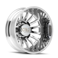 CALI OFF-ROAD SUMMIT DUALLY REAR LIFTED 9110 POLISHED MILLED SPOKES 22X8.25 8-210 -232MM 154.2MM