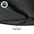 Overland Vehicle Systems XD Nomadic 270 - Awning W Lights Black Out Passenger Side Black Body Black Trim Black Travel Cover - No Brackets No Hardware