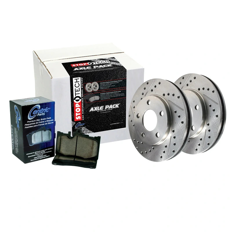 Sport Axle Pack; Drilled; Front w/BL
