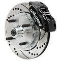 Wilwood 73-76 Porsche 914 Front Powerlite Brake Kit Drilled & Slotted - Black
