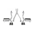2.5 Inch Cat-Back Plus X-Pipe Xtreme Exhaust Dual Rear Exit 3.5 Inch Black Tips 97-04 Chevy Corvette C5 Plus Z06 5.7L V8 Stainless Steel Corsa Performance