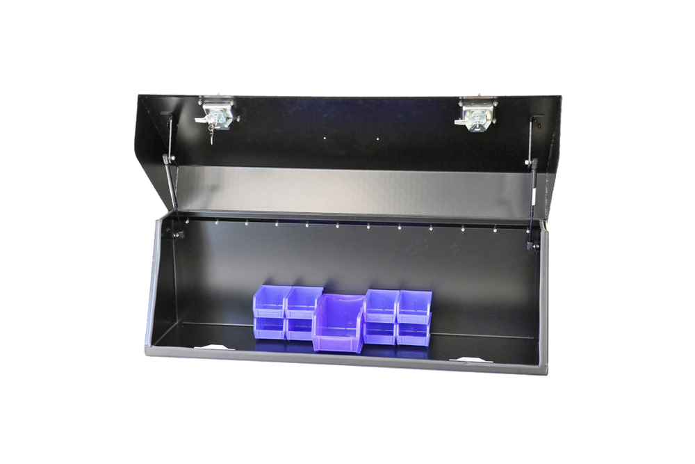 HIGH SIDE BOX 16X12X48 DIAMOND PLATE DOOR GLOSS ALUMINUM