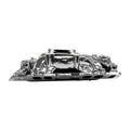 Edelbrock RPM Air-Gap Intake Manifold for Big-Block Chevy Oval Port - Chrome Plasma Finish