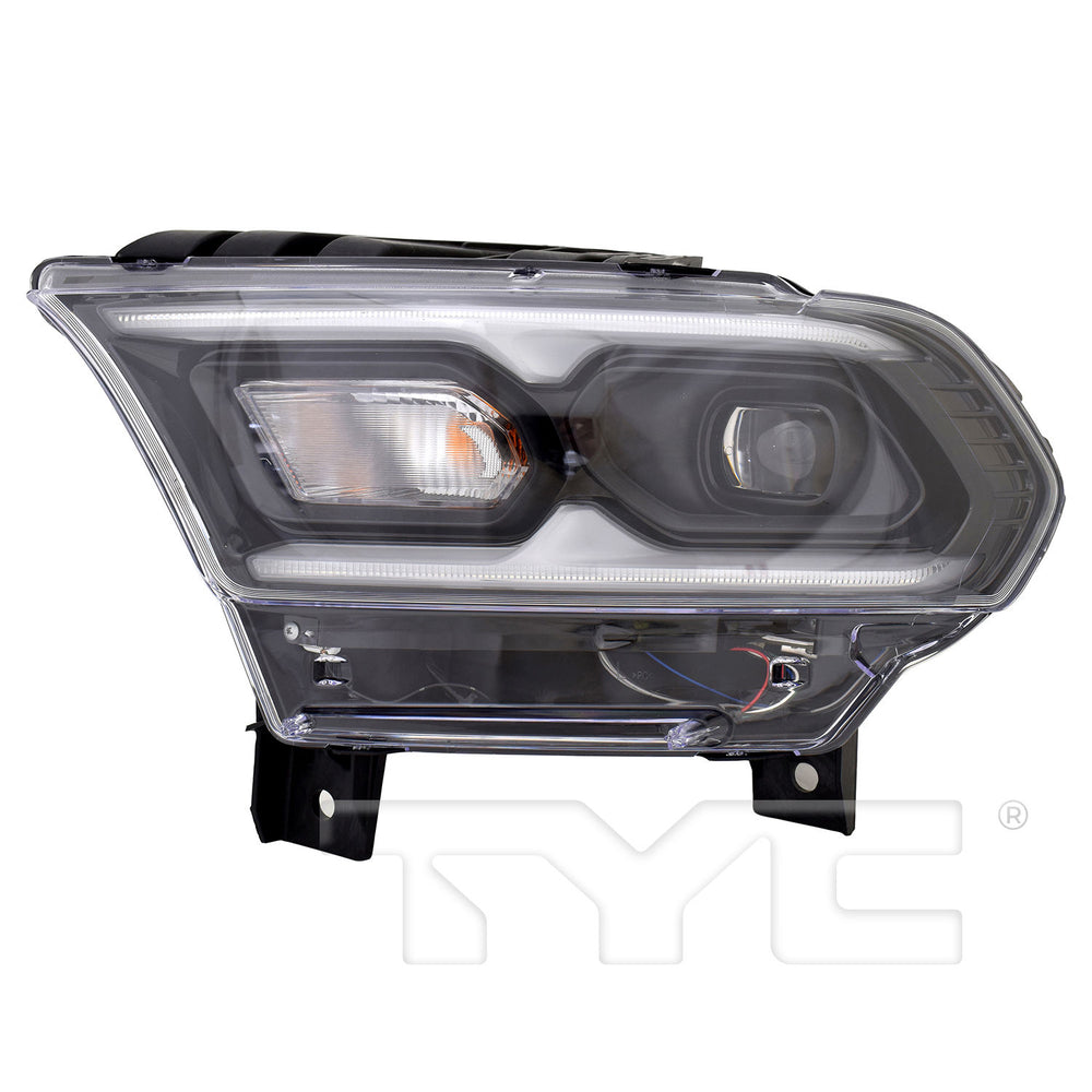 21C DG DURANGO (W/O LOGO) LED W/ BULB SIDE LIGHT BLK HEADLIGHT ASSY RH