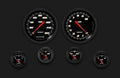 VELOCITY BLACK 6 GAUGE SET