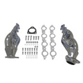 Scavenger Series Elite Header Shorty Header For 2002-2013 GM Truck/Suv 4.8L/5.3L V8, 1-5/8 Inch Primary, 16 Gauge, 3/8 Inch Flange Silver Ceramic, 409S Stainless SteelFlowmaster