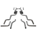 American Thunder Crossmember-Back Exhaust System Fits 1963-1966 GM C10/1000 Series V8 Truck, 2Wd Short And Long Bed, 2.5 Inch 409 Stainless Steel, Dual Exit Flowmaster