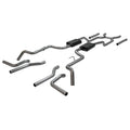 American Thunder Crossmember-Back Exhaust System Fits 1963-1966 GM C10/1000 Series V8 Truck, 2Wd Short And Long Bed, 2.5 Inch 409 Stainless Steel, Dual Exit Flowmaster