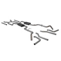 American Thunder Crossmember-Back Exhaust System Fits 1963-1966 GM C10/1000 Series V8 Truck, 2Wd Short And Long Bed, 2.5 Inch 409 Stainless Steel, Dual Exit Flowmaster