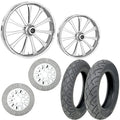 Performance Machine Belt Pulley 68T x 24mm Universal - Chrome