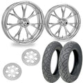Performance Machine Belt Pulley 68T x 24mm Universal - Chrome