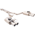 18C MUSTANG ECOBOOST/GT TWIN 2.5IN SS CAT BACK EXHAUST SYS W/ OVAL VAREX MUFFLE