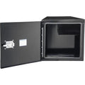 24X24X86IN STEEL TRUCK TOOL BOX W/SHELFSTRAIGHT SIDE TUNNELBLACK