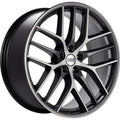 BBS CC-R 19x8 5x120 ET45 Satin Graphite Diamond Cut Polished Rim Protector Wheel -82mm PFS Required