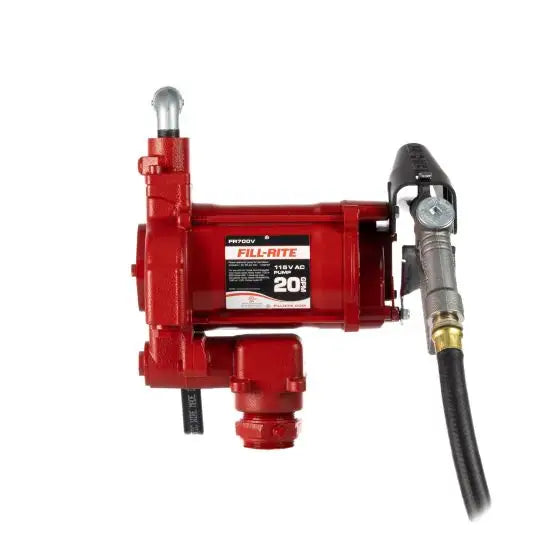 115V AC 20 GPM FUEL TRANSFER PUMP WITH MANUAL NOZZLE
