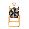 18IN COOLING FAN W/ 3HR TIMER MOBILE TROLLEY AND L30 LED SPOTLIGHT YELLOW