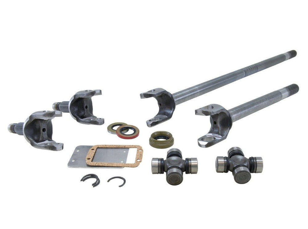 USA Standard 4340 Chrome-Moly replacement axle kit for ft74-ft79 Jeep Wagoneer Dana 44 w/Drum Brakes