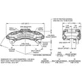Wilwood Caliper - AT6 Lug Mount Black 1.75in/1.38in/1.38in Piston .75in Rotor - Left Side