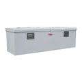 DOUBLE LID STEEL CHEST BOX W/MNTS WHT F/MIDSIZE