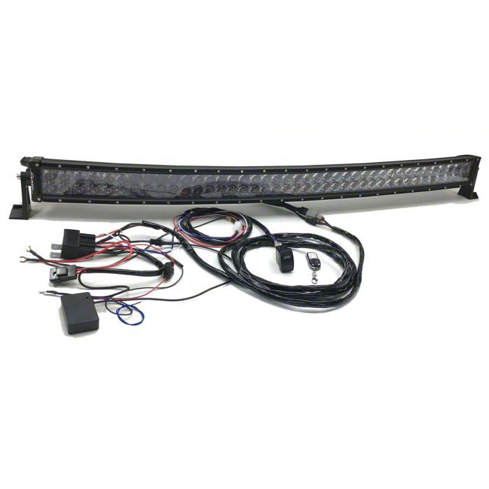 ~(17 lbs. 55X9X5)~ 50 Inch LED RGB Light Bar Dual Row 288 Watt Spot Ultra Arc Accent Series Quad Lock/Interlock Quake LED