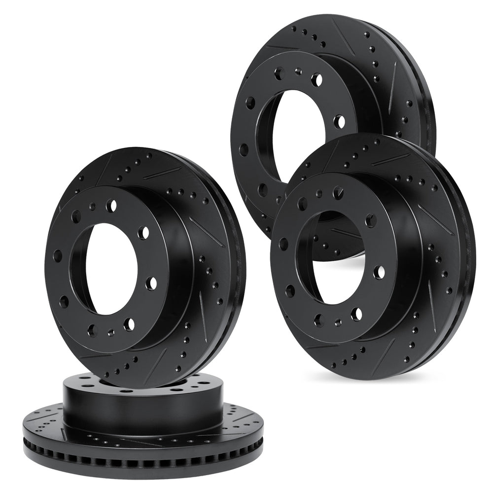 R1 Concepts Brake Rotor- D/S - Black Fits Ford F-150