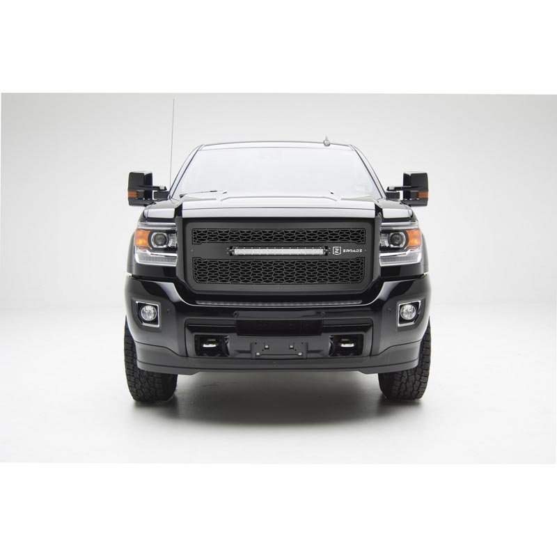 1519 SIERRA HD ZROADZ SERIES LED GRILLE W/20IN SLIM SINGLE ROW BAR MAIN INSERT