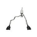 Corsa 2019-2025 Chevrolet Silverado 3.0 - 2.5 Cat-Back Dual Rear Exit Exhaust System with Twin 4.0 Black Powder Coat Pro-Series Tips Includes Valve Simulator 21200BPC-1