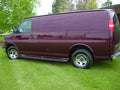 9711 EXPRESS/SAVANA 135IN WB W/O CLADDING GLASTEP CUSTOM MOLDED FIBERGLASS RUNNING BOARDS