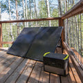BOULDER 200 WATT SOLAR BRIEFCASE; PORTABLE SOLAR PANEL W/CANVAS BAG