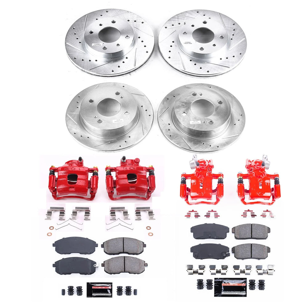 Power Stop 02-06 Nissan Sentra Front & Rear Z23 Evolution Sport Brake Kit w/Calipers
