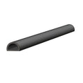 RUBBER SEAL, D-SHAPE 3/4X9/16 BLAC