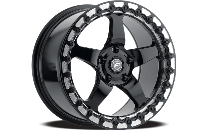 Forgestar D5 Beadlock 17x10 / 5x114.3 BP / ET00 / 5.5in BS Gloss Black Wheel