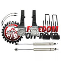 4 Inch Front 3 Inch Rear Lift Kit w Shocks 05-23 Tacoma RWD Freedom Off-Road
