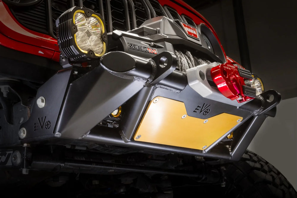 KSPEC Pre Runner Front Winch Tube Bumper JL JT JK Raw