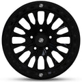 Baja Built Maverick 17x9 6X5.5 -0mm 5 Offset Satin Graphite Finish Matte Black Beadlock Ring For Bronco