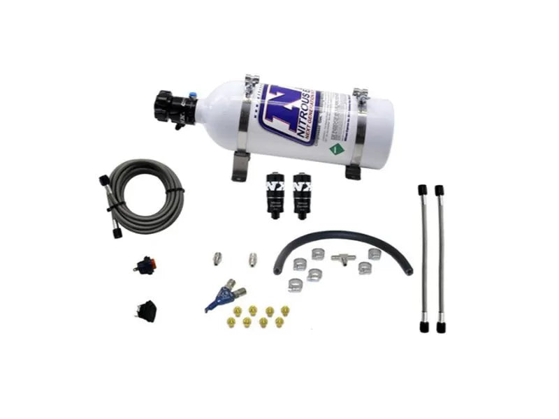 Nitrous Express - HITMAN EFI SINGLE NOZZLE PIRANHA SYSTEM (35-50-75HP ) WITH 5LB BOTTLE - 20001-05