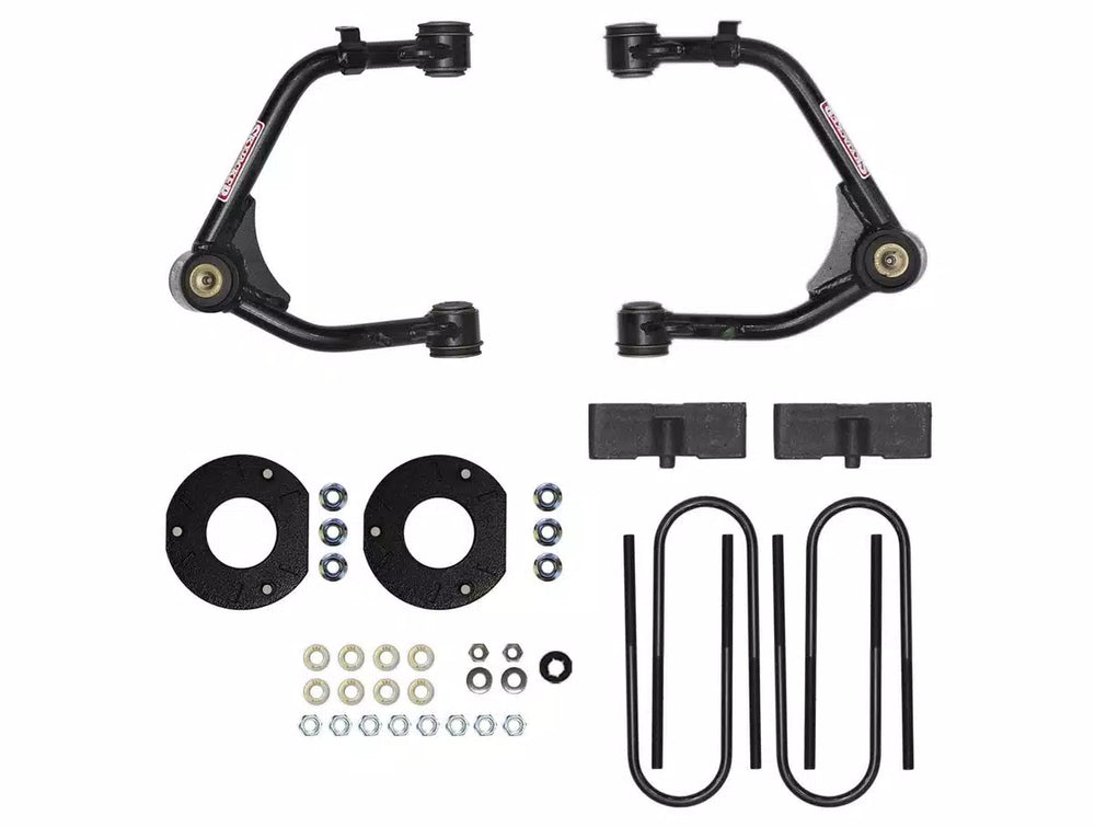 25C SILVERADO/SIERRA 1500 CREW CAB 5.8FT 3.5IN SUSPENSION LIFT KIT WITH REAR SHOCK EXTENSIONS