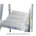 WERNER 12FT ALUMINUM PLATFORM LADDER TYPE IAA 375# CAPACITY P412