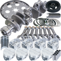 Eagle Chevy 350 1Pc 3.750in Crank 5.700in I-Beam Rod 4.040in Pistons 168 Tooth FP Balanced Assembly