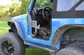 0718 WRANGLER JK/JKU VENUM FRT TUBULAR ALUM DOOR KIT W/LATCH(ORDER REAR DOORS SEP)TXT BLK PWDR COAT