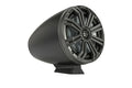 KMFC8 (200mm) Loaded Marine Flat Surface Mount Cans with 45KM84L speaker pair; charcoal grill on black can
