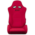 Braum Advan Series Sport Seats - Black Leatherette with Blue Fabric Insert - BRR2-BKBU