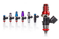 Injector Dynamics 1340cc Injectors - 60mm Length - 14mm Purple Top - Denso Lower Cushion (Set of 8)