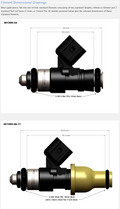 Injector Dynamics 1340cc Injectors - 60mm Length - 14mm Purple Top - Denso Lower Cushion (Set of 8)